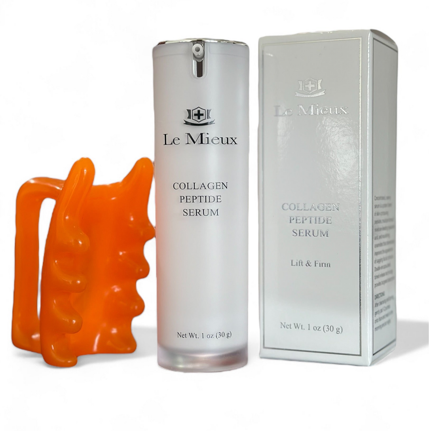 Le Mieux Collagen Peptide Serum - Concentrated, Creamy Anti Aging Face Serum 30 ml with Free facia Face Massager
