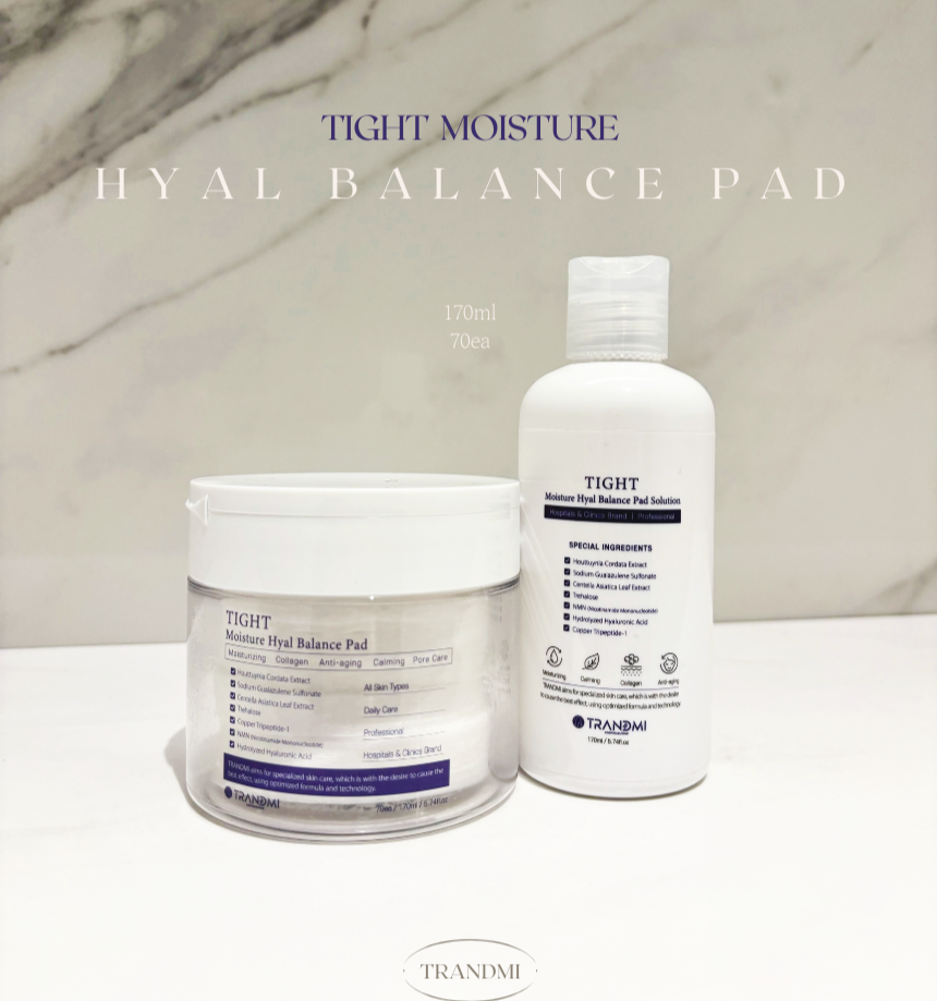 TRANDMI Tight Moisture Hyal Balance Pad Vegan Toner Pad set