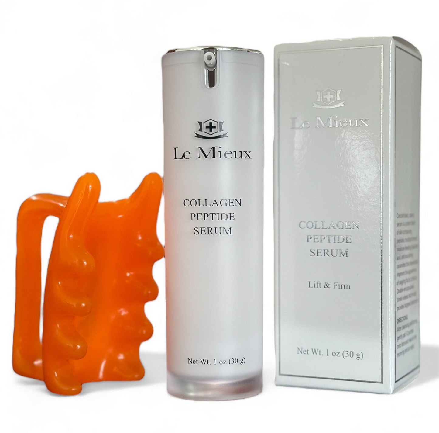 Le Mieux Collagen Peptide Serum - Concentrated, Creamy Anti Aging Face Serum 30 ml with Free facia Face Massager