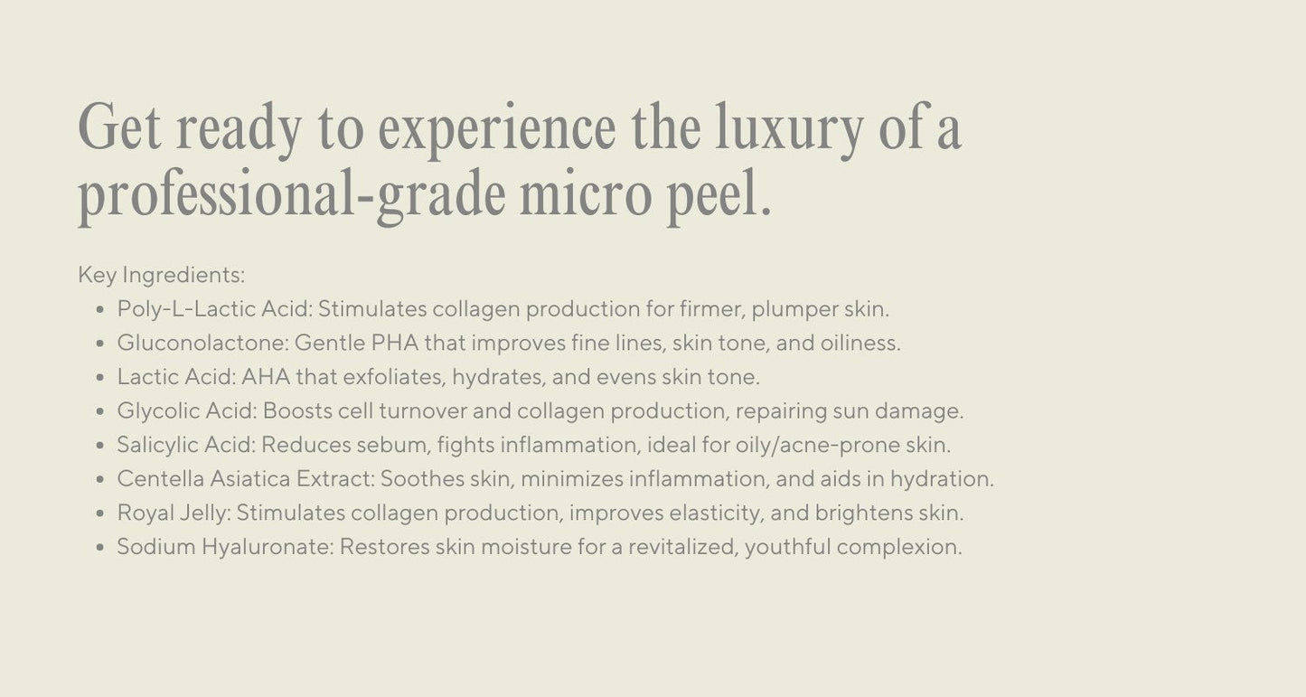 TOV House of PLLA® HOP+ PLLA Pro Micro Peel - The Weekly Refiner