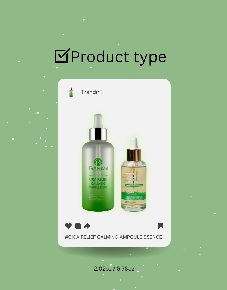 Trandmi Cica Relief Calming Ampoule-ssence 60ml