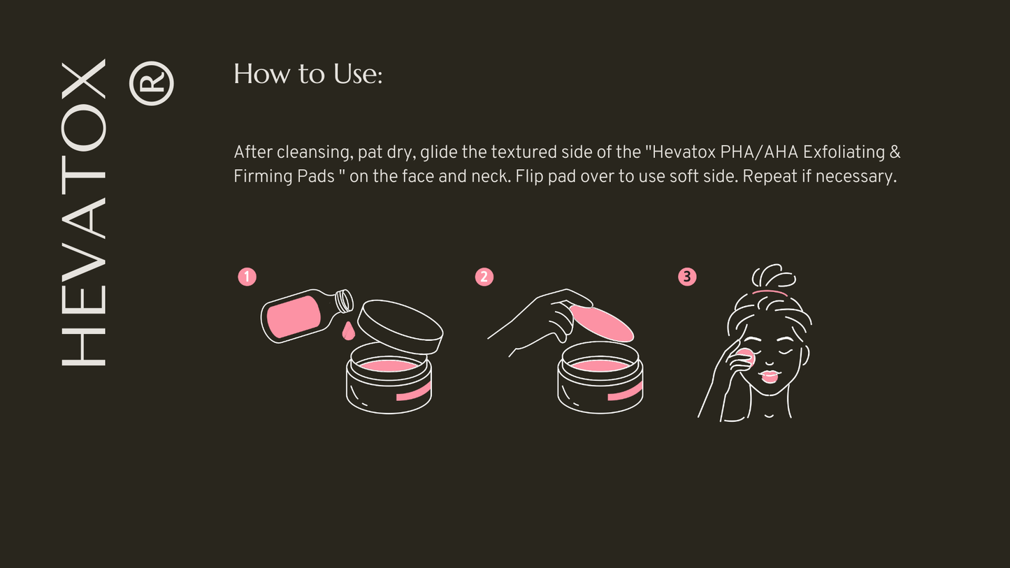 TOV Hevatox PHA/AHA Exfoliating & Firming Pads