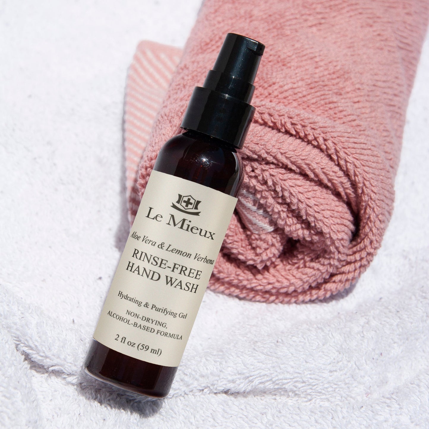 Le Mieux Aloe Vera & Lemon Verbena Rinse-Free Hand Wash 12 oz