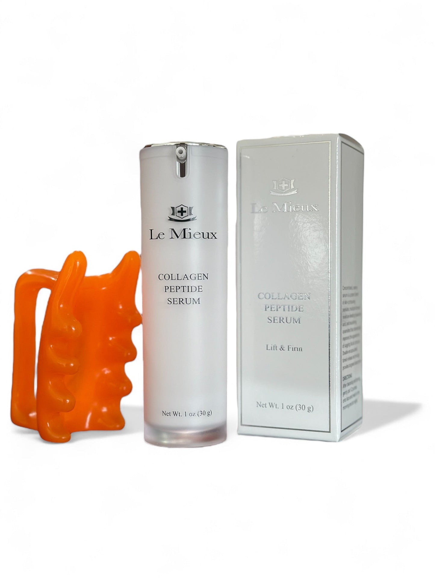 Le Mieux Collagen Peptide Serum - Concentrated, Creamy Anti Aging Face Serum 30 ml with Free facia Face Massager
