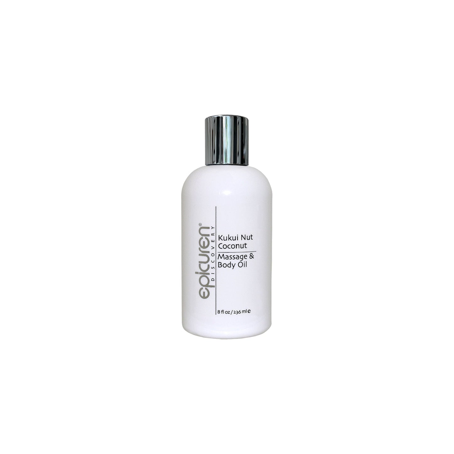 Epicuren Discovery Kukui Nut Coconut Massage & Body Oil, 8 Fl Oz