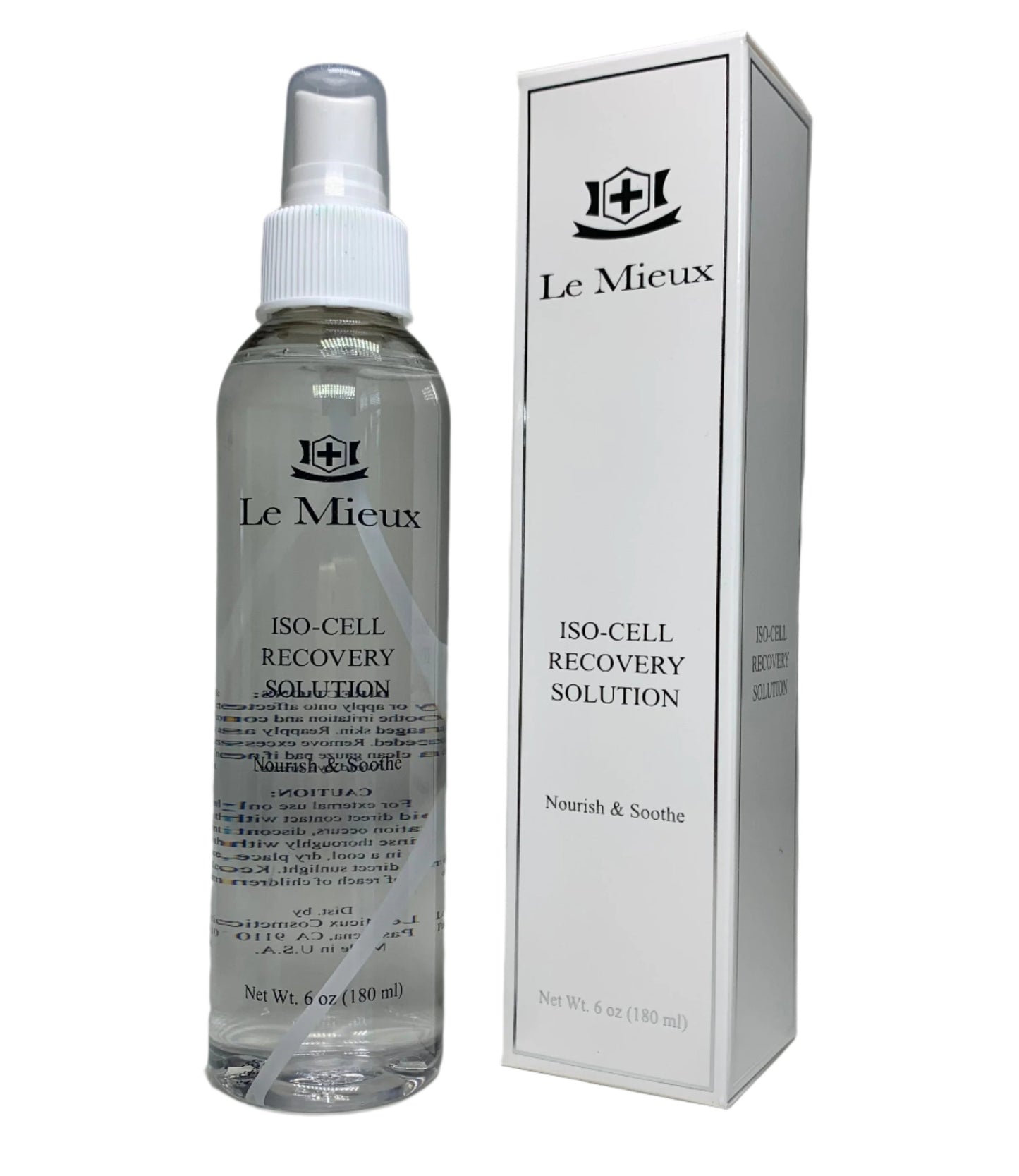 Le Mieux Iso-Cell Recovery Solution Facial Toner - Soothing Face Mist, Hydrating Mineral Spray 6oz - European Beauty by B