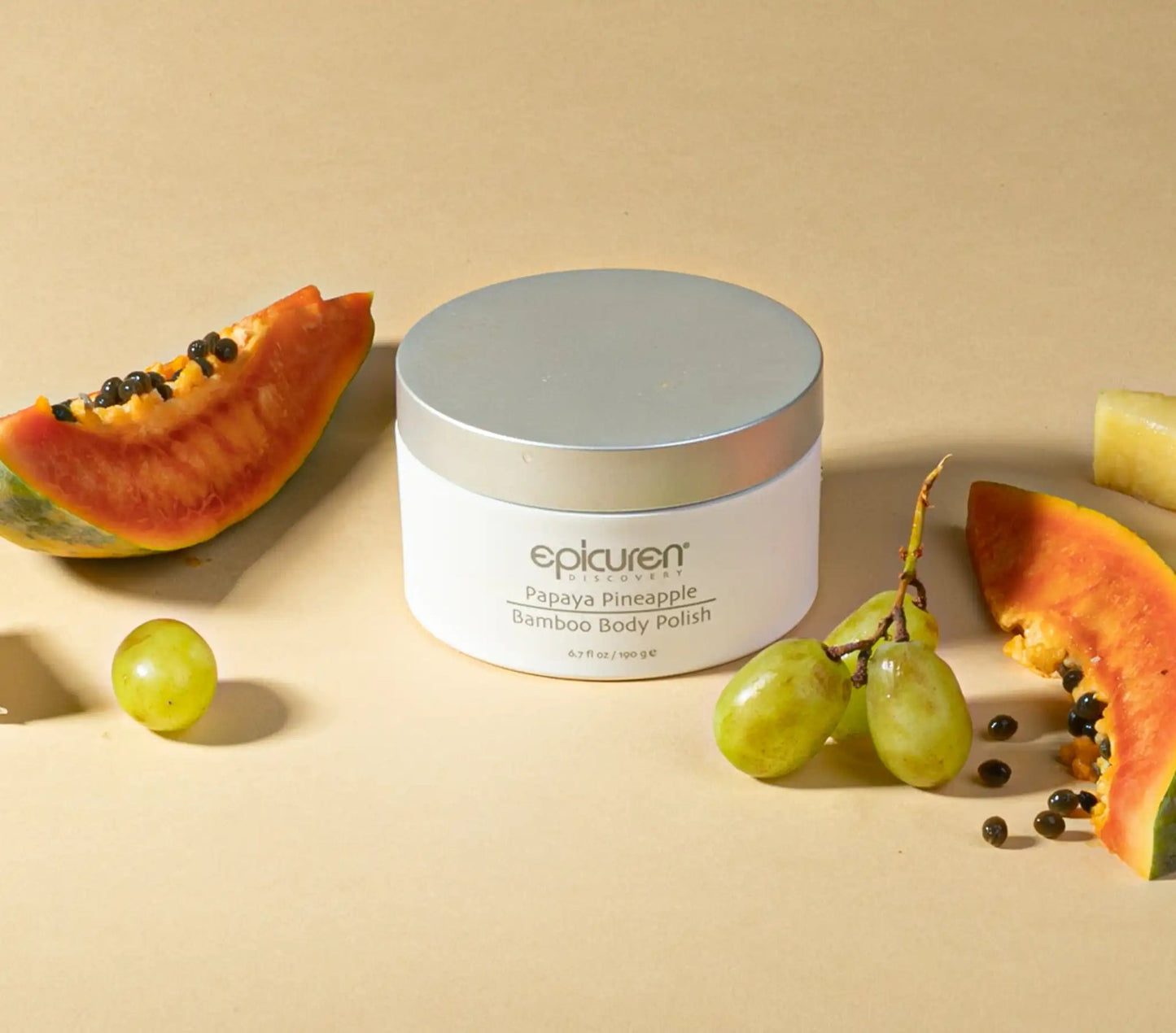 Epicuren Discovery Papaya Pineapple Bamboo Body Polish, 6.7 Fl Oz