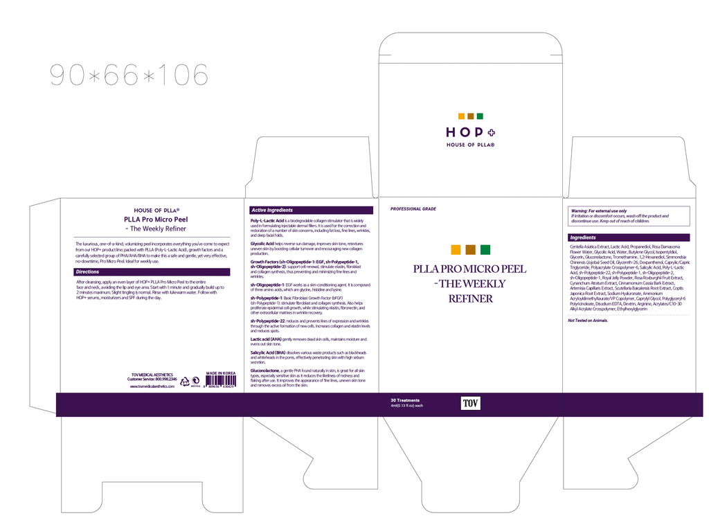 TOV House of PLLA® HOP+ PLLA Pro Micro Peel - The Weekly Refiner