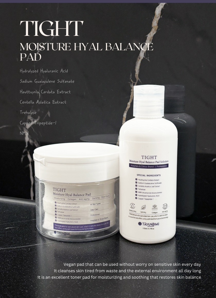 TRANDMI Tight Moisture Hyal Balance Pad Vegan Toner Pad set