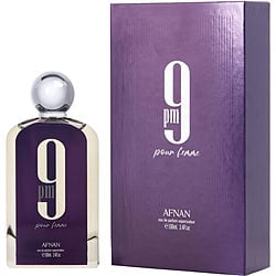 9 Pm By Afnan Eau De Parfum 3.4 Oz Women Purple