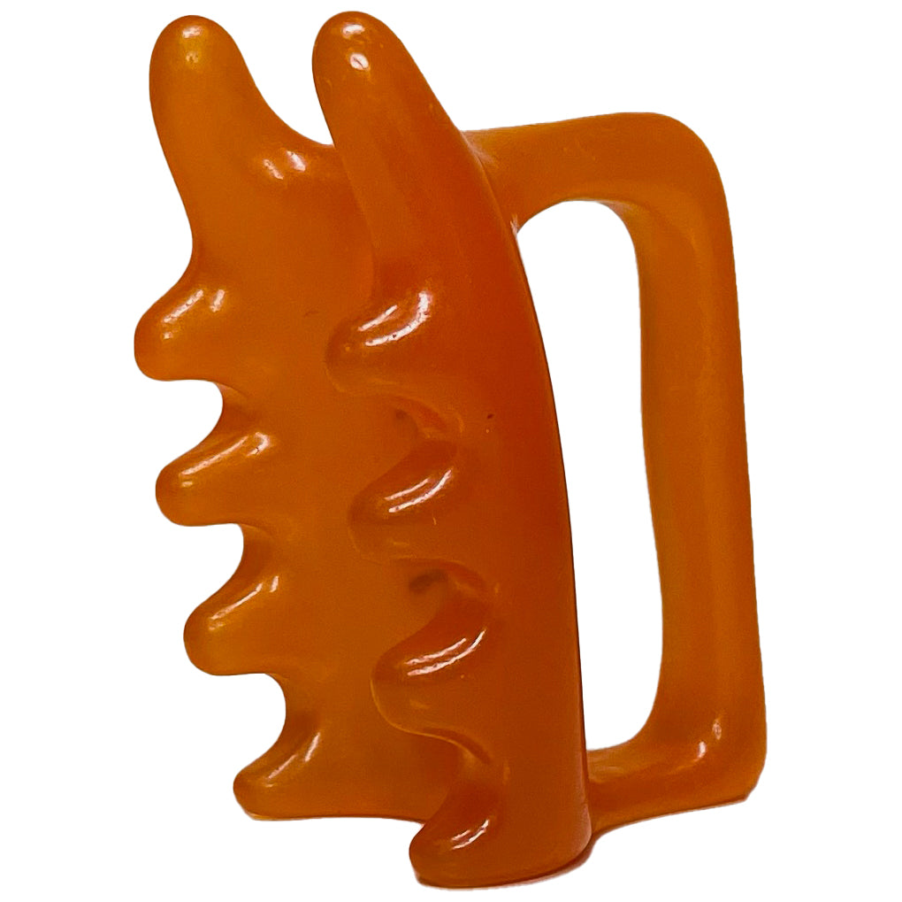 Fascia Facial and Body Massage Tool Chin G-Types Massager Dark Orange