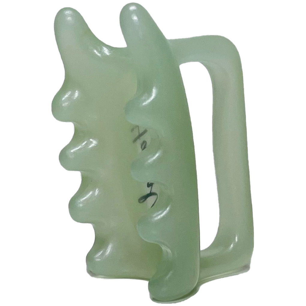 Fascia Facial and Body Massage Tool Chin G-Types Massager Green