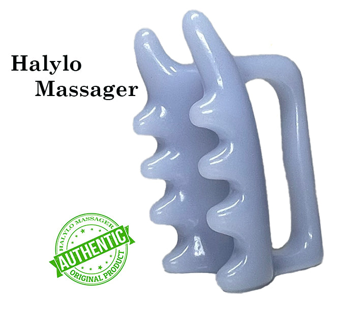 Fascia Facial and Body Massage Tool Chin G-Types Massager Light Blue
