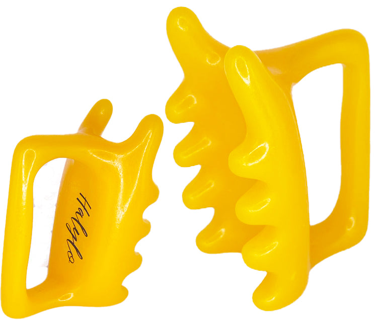 Fascia Facial and Body Massage Tool Chin G-Types Massager Yellow