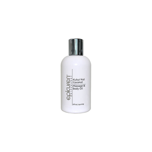 Epicuren Discovery Kukui Nut Coconut Massage & Body Oil, 8 Fl Oz