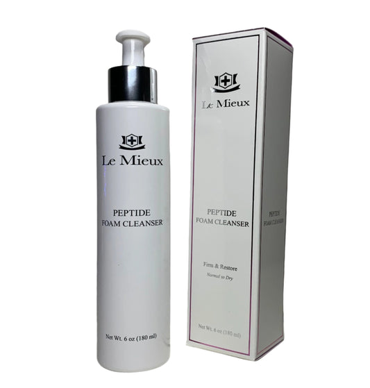 Le Mieux Anti-Aging Facial Wash Peptide Foam Cleanser 6oz - European Beauty by B