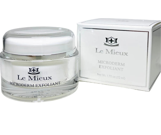 Le Mieux Microderm Exfoliant - Radiance Boosting Microdermabrasion Scrub for Face & Neck 1.75 oz
