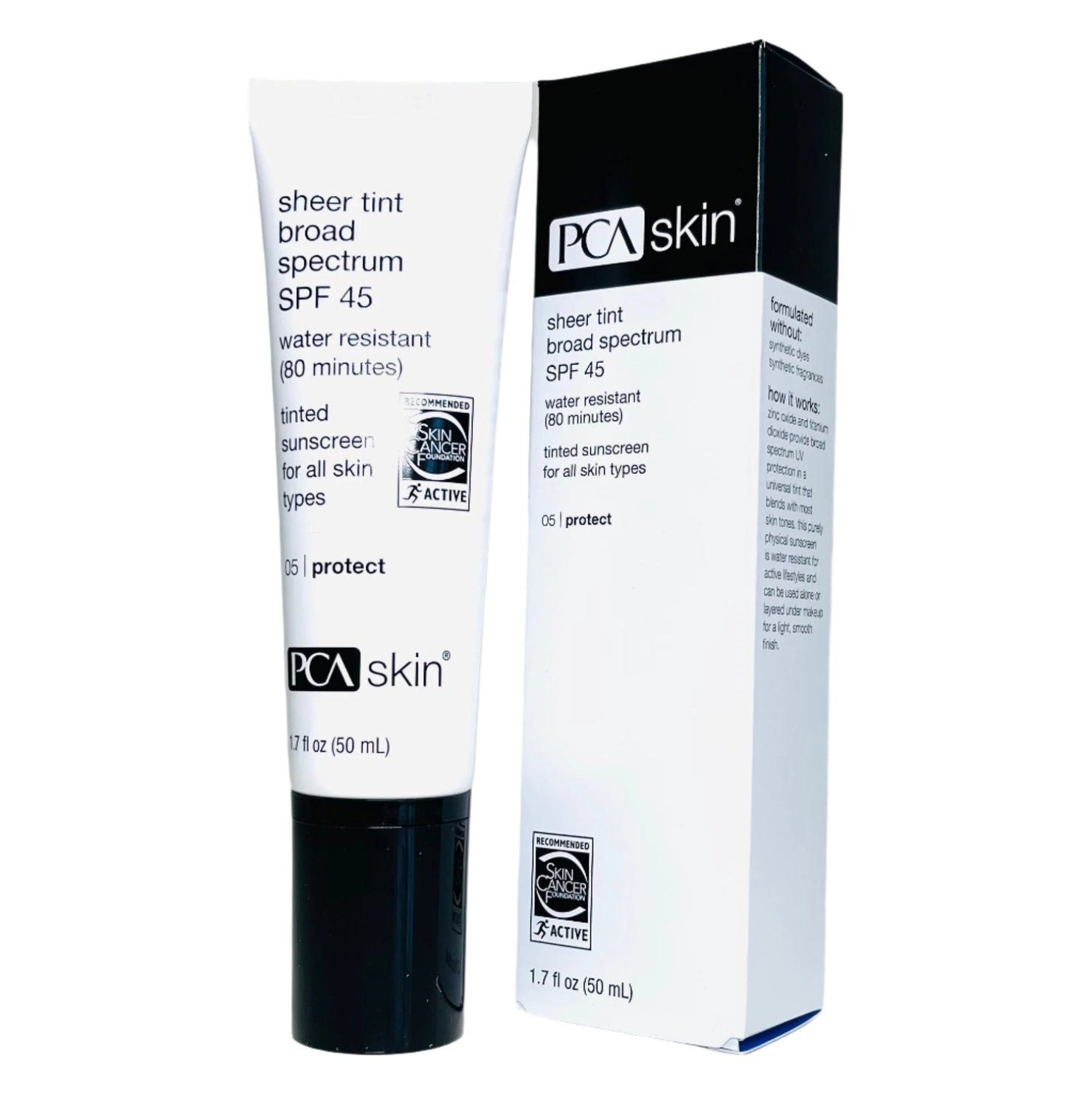 PCA Skin Sheer Tint Broad Spectrum SPF 45 1.7 fl - European Beauty by B