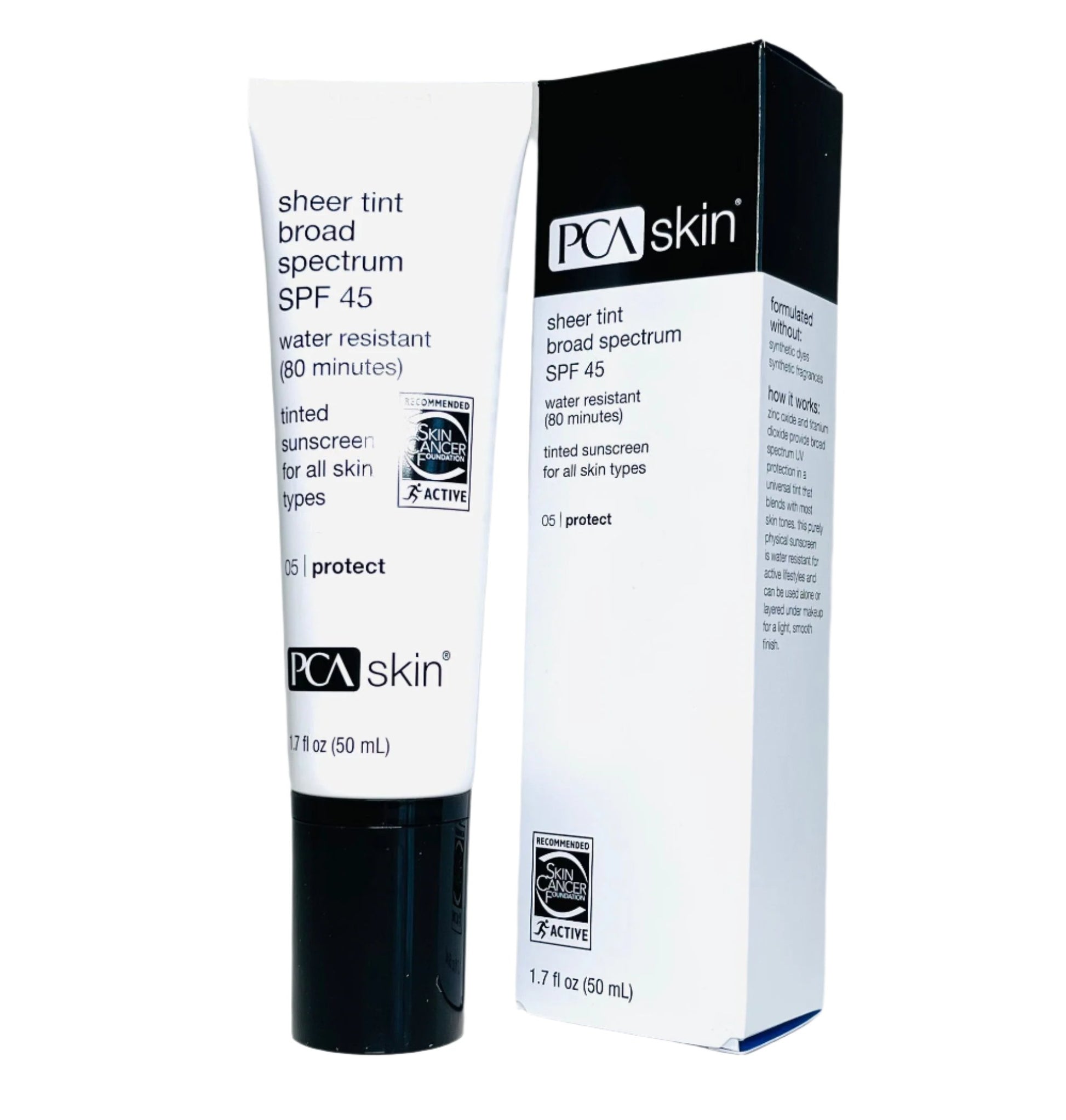 PCA Skin Sheer Tint Broad Spectrum SPF 45 1.7 fl - European Beauty by B
