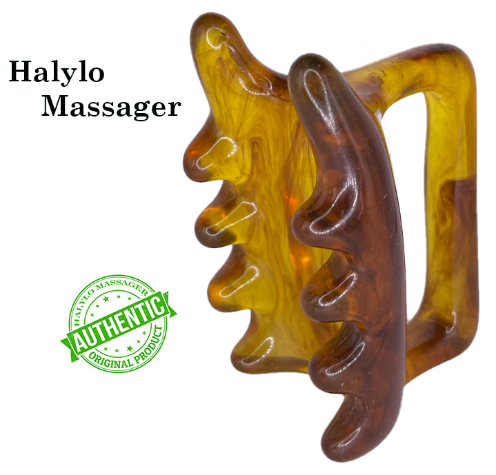 Fascia Facial and Body Massage Tool Chin G-Types Massager Brown